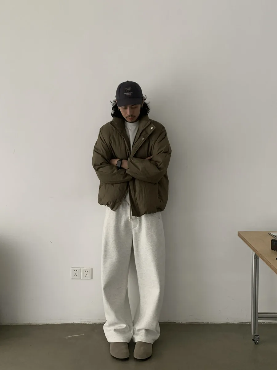 秋冬 カーブドスウェットパンツ ストレート