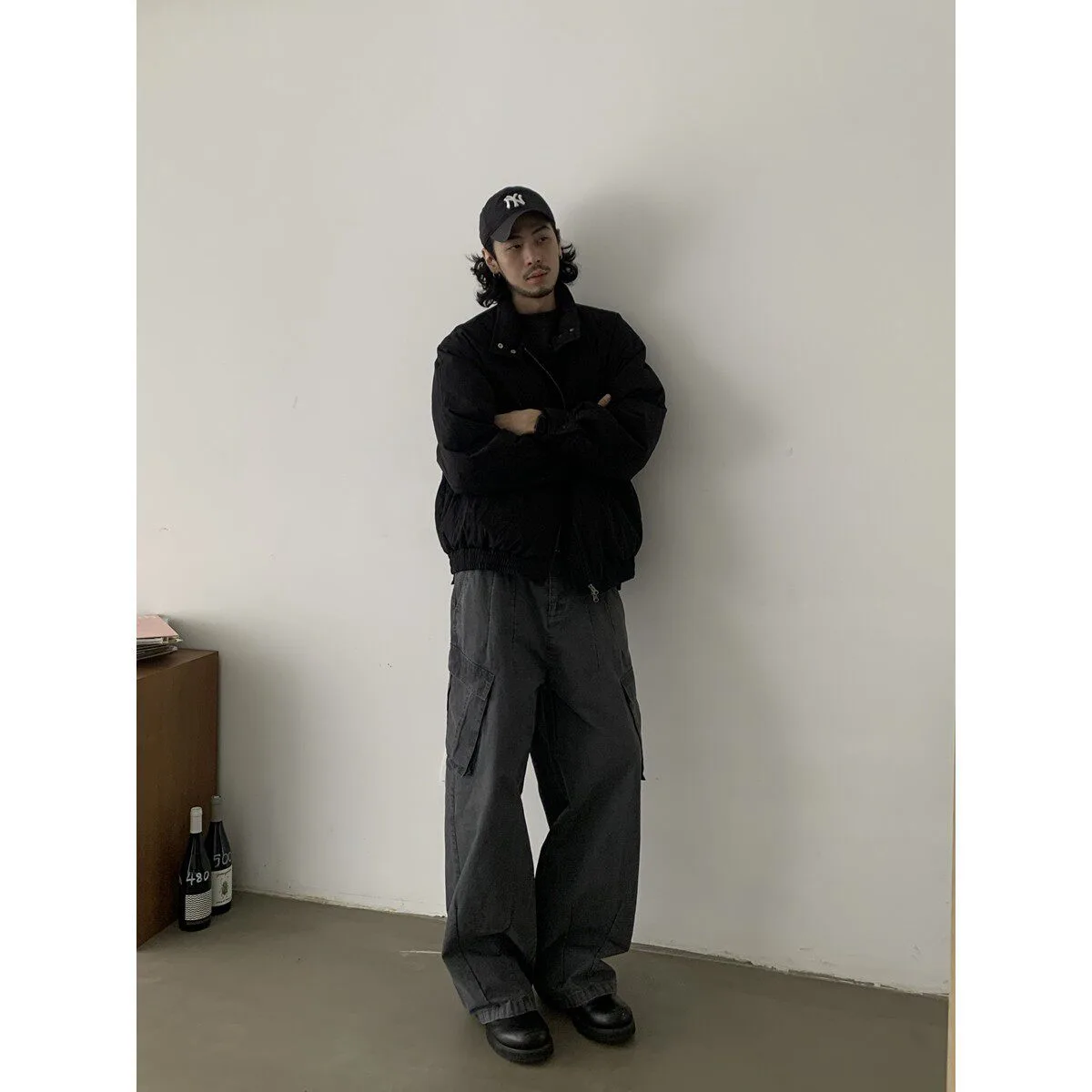 ウォッシュダメージ オーバーサイズカーゴパンツ